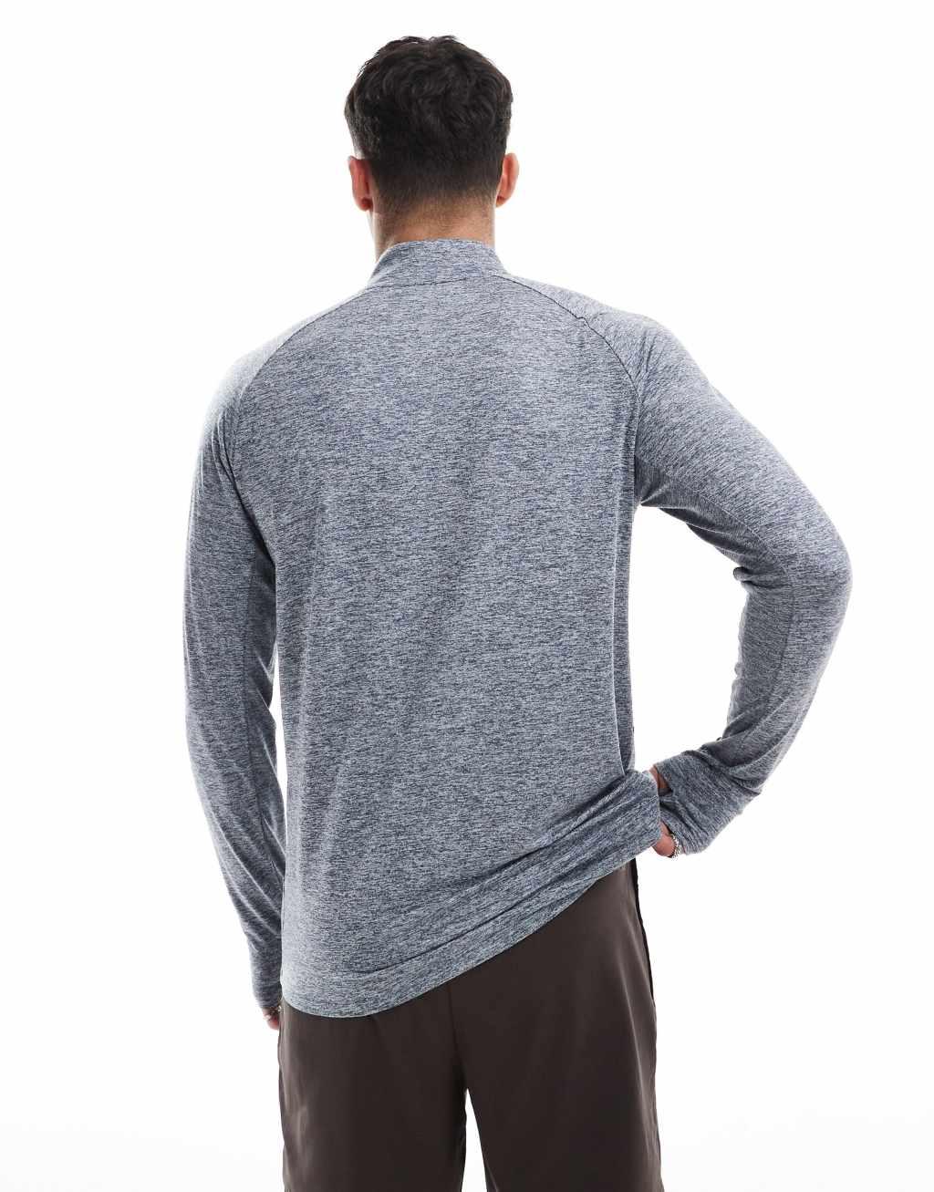 Nike Running Stride 1/2 zip sweatshirt in dark blue Product Image
