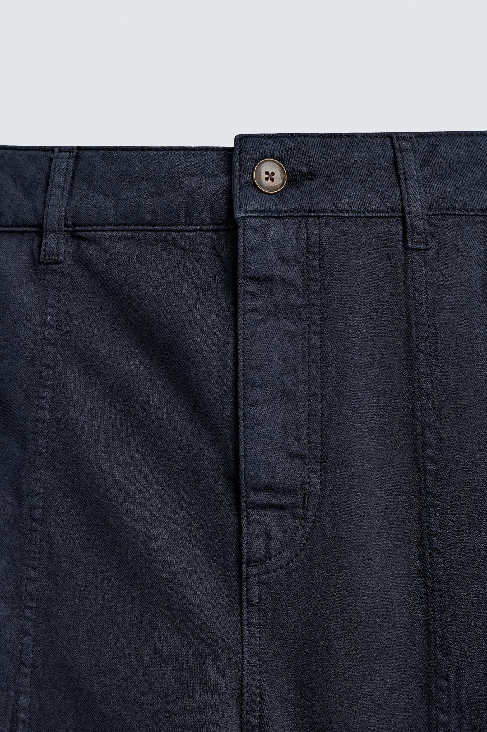 WASHED STRAIGHT FIT PANTS Product Image