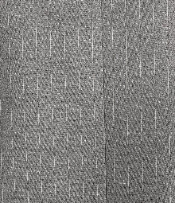 Calvin Klein Pinstripe V-Neck Notched Hem Button-Down Vest Product Image