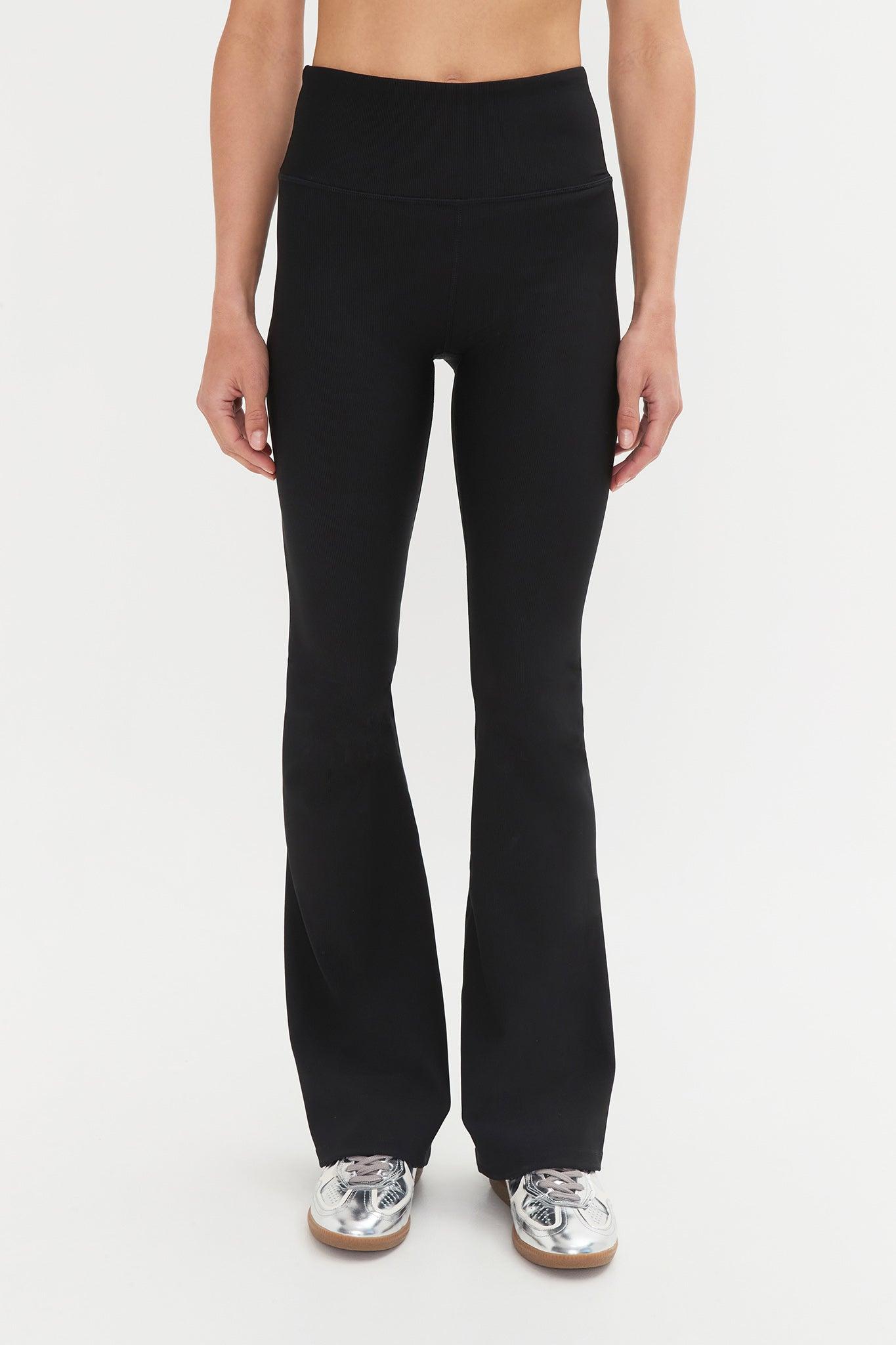 Plus Size Silver-Button Wide-Leg Pants Women Midnight Elegant Wide Leg Mid Rise Everyday Pants BloomChic 28/5X Product Image