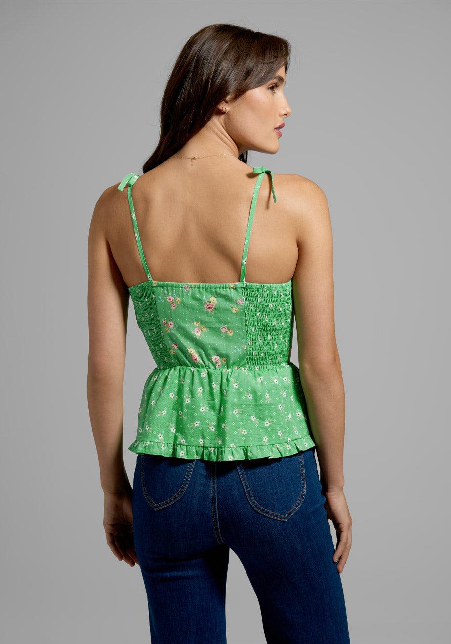 GUNNE SAX for ModCloth Super Bloom Peplum Top Product Image