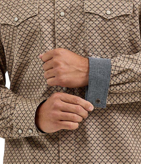 Wrangler® Retro® Printed Long Sleeve Woven Western Shirt Product Image