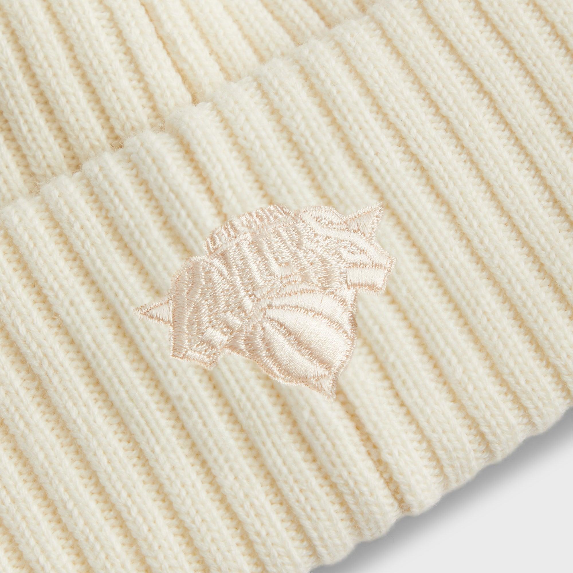 Kith for the New York Knicks Wings Logo Beanie - Sandrift Male Product Image