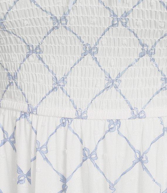 Perch By Blu Pepper Plus Smocked Ruched Sleeve Midi Dress Product Image