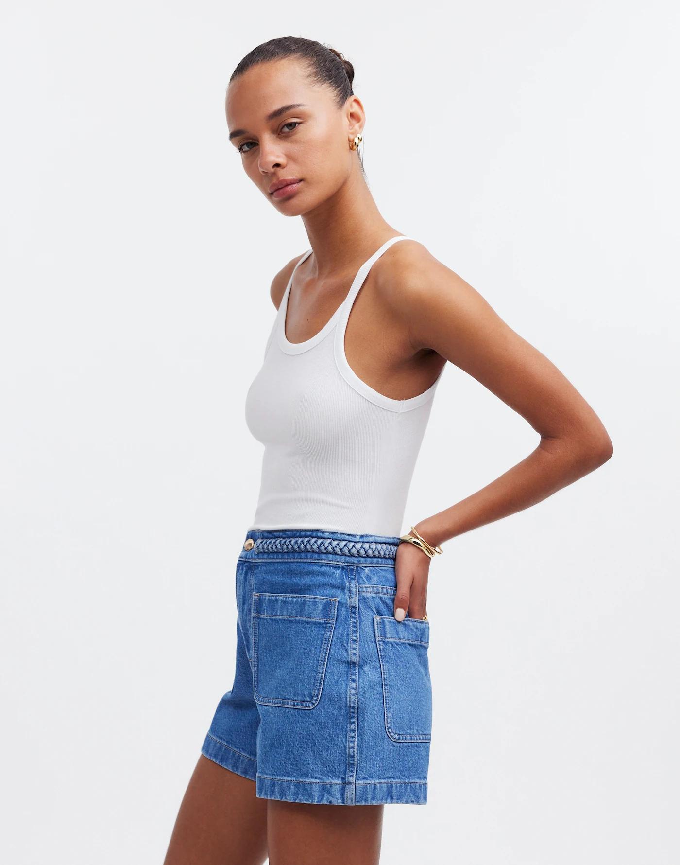 Madewell x Lisa Says Gah! The Denim Emmett Short: Patch Pocket Edition Product Image