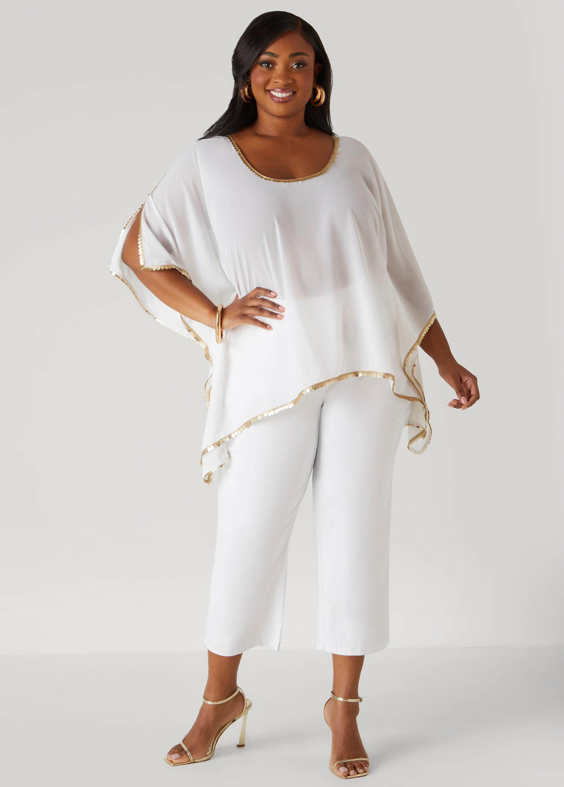 Embellished Cold Shoulder Blouse Product Image