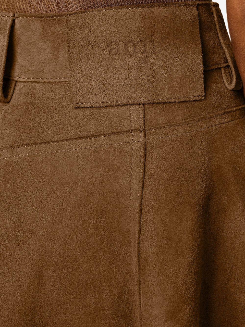 suede A-line midi skirt Product Image