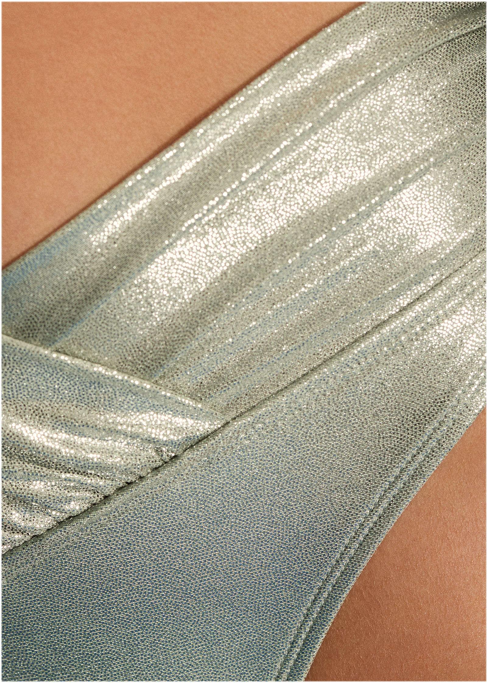 Shine Havana Midi Bottom - Silver Metallic Product Image