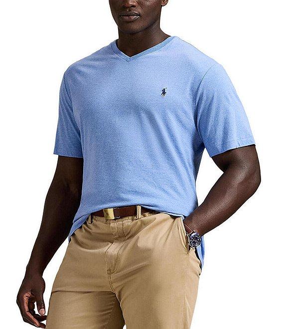 Polo Ralph Lauren Big & Tall Classic Fit Short Sleeve Cotton Jersey V-Neck T-Shirt Product Image