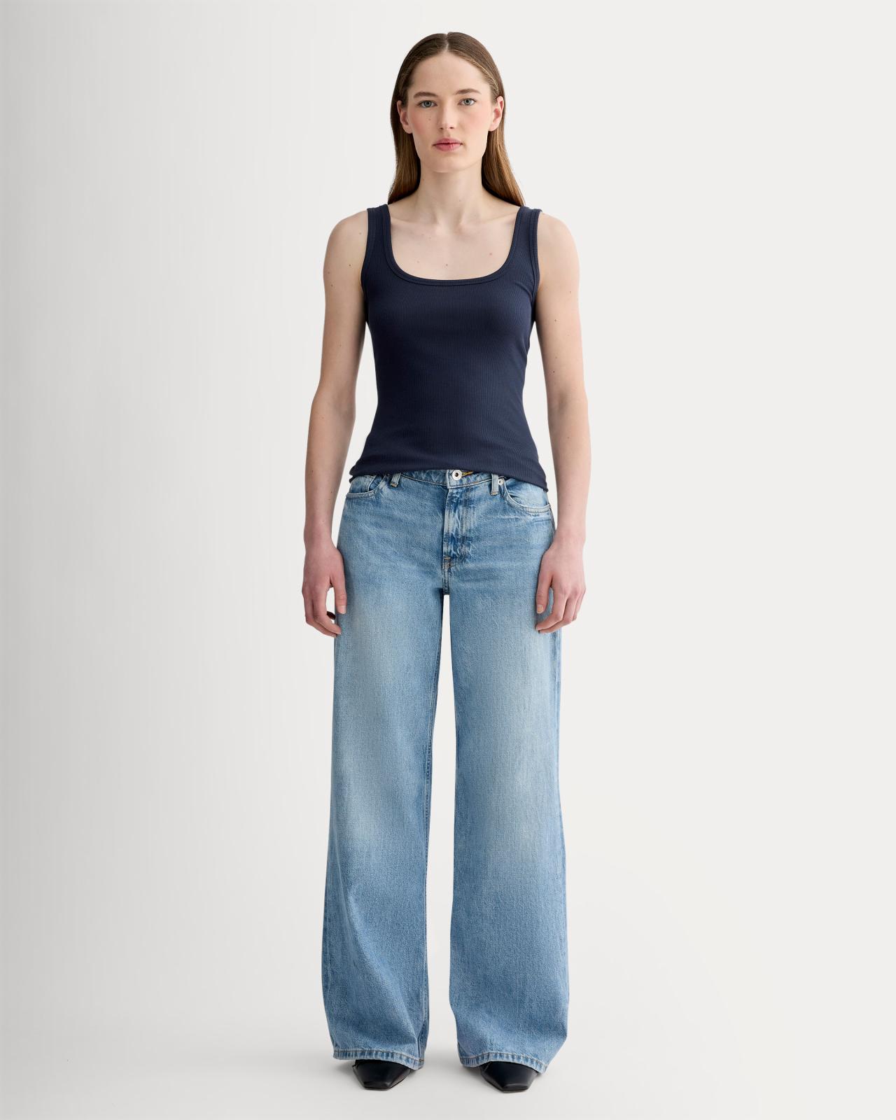 Womens Luxe RibSquare-Neck Tank by Everlane Product Image