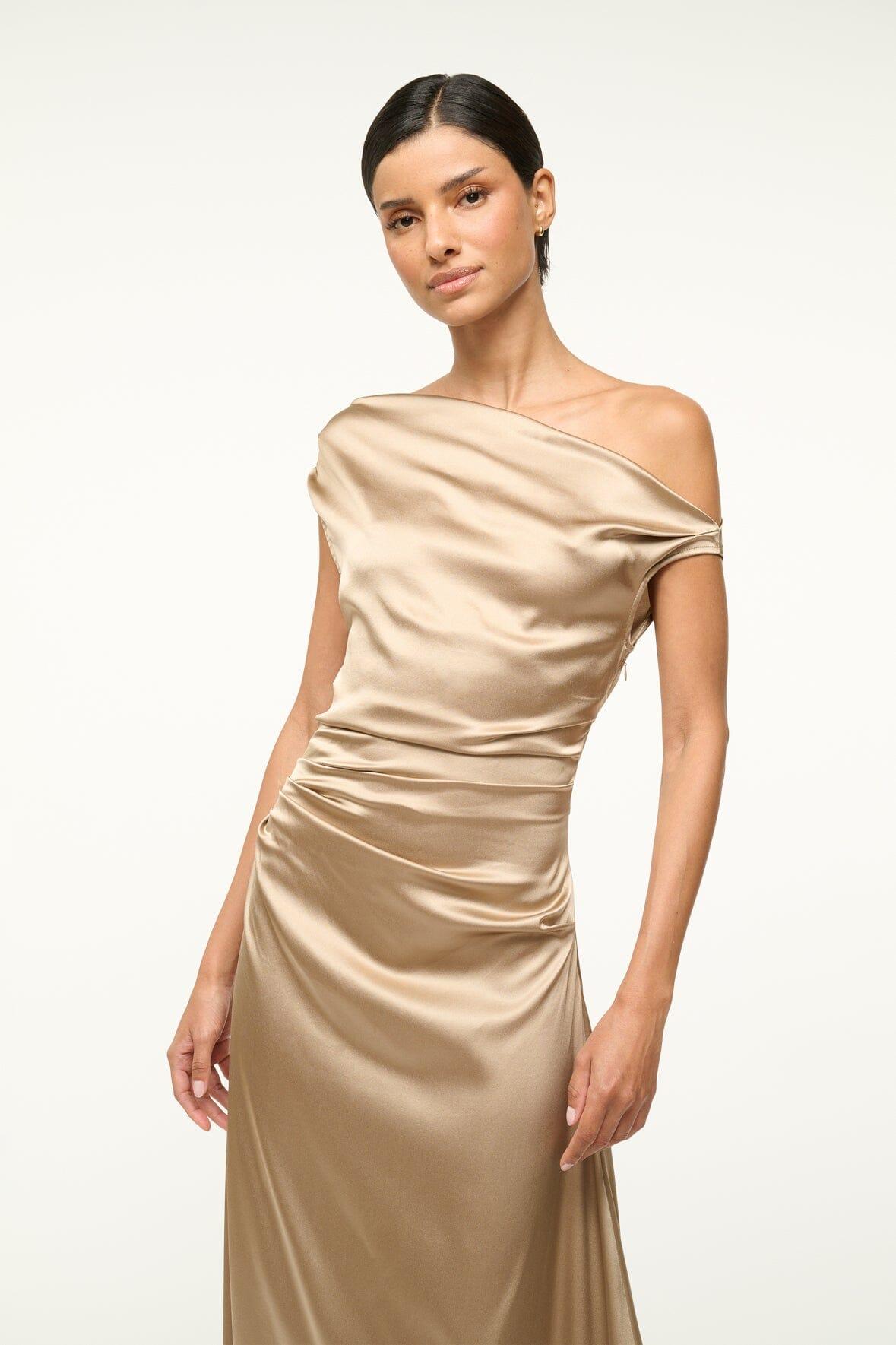 PHARE SILK DRESS | BIRCH Product Image