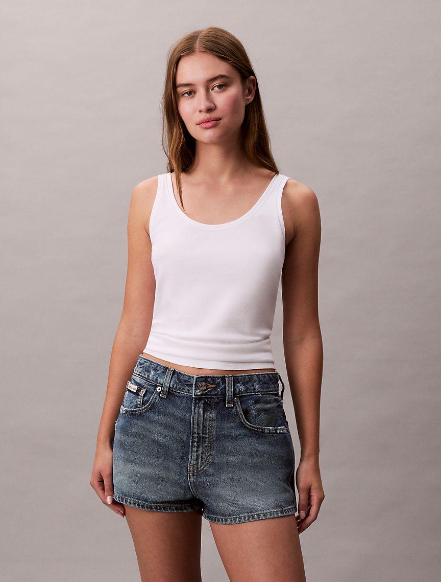 Denim Mini Shorts  Product Image