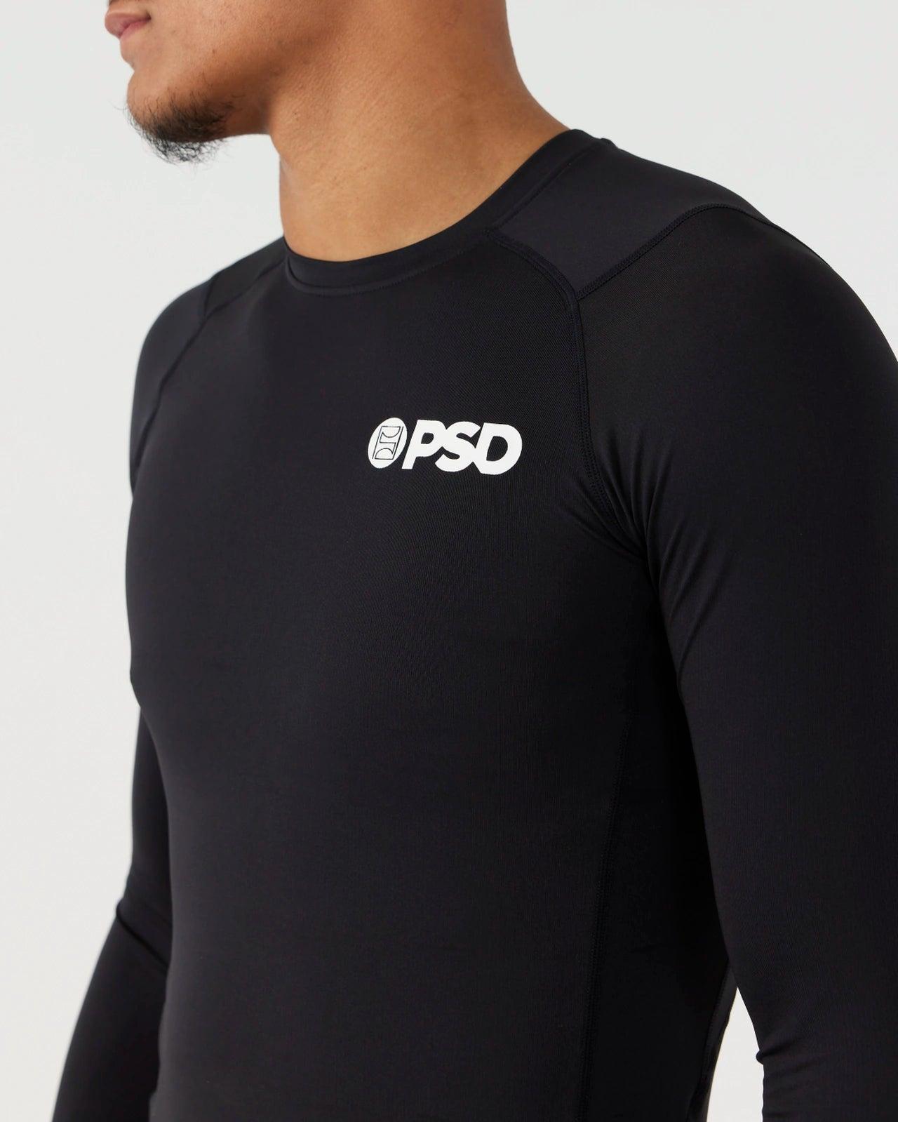 Compression Tee Long Sleeve - Black Male Product Image