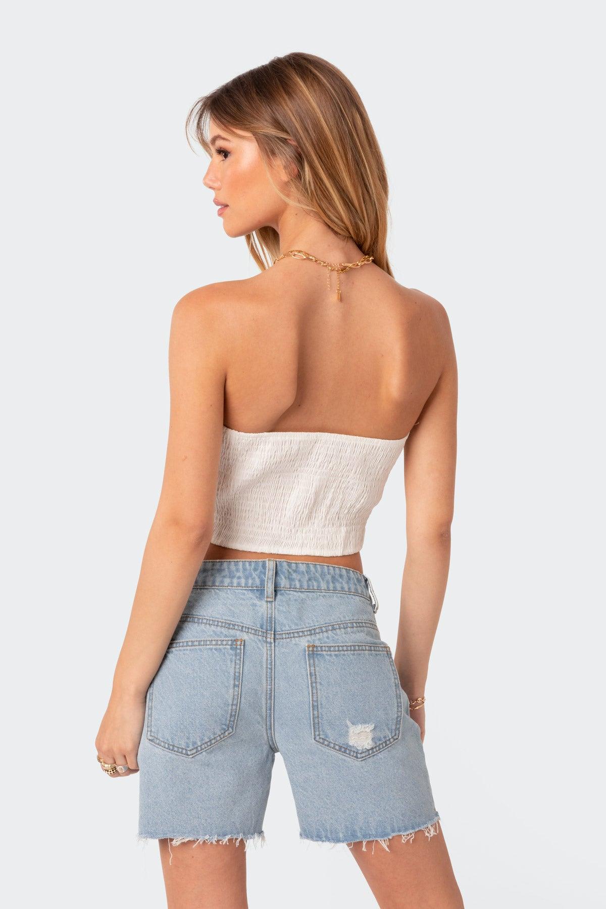 Poplin Bustier Top Product Image