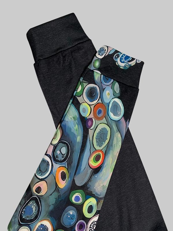 Long Sleeves Printed Hooded Hoodies Tops Product Image