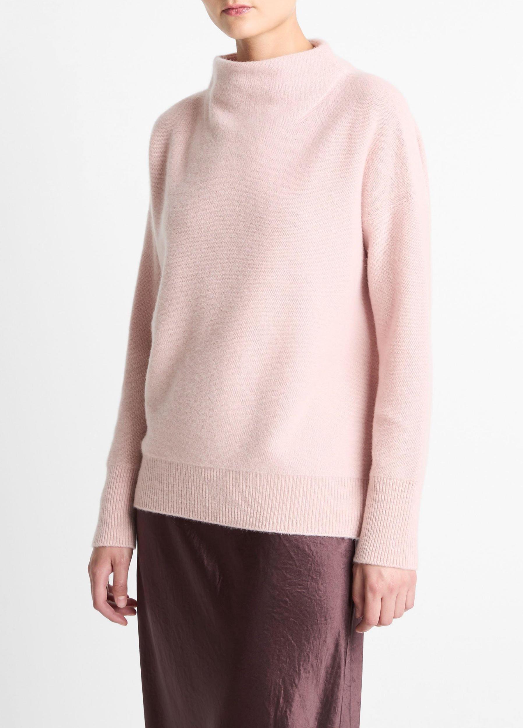 Plush Cashmere Funnel-Neck Sweater Product Image