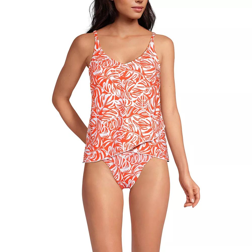 Women's Lands' End Chlorine Resistant Tulip Hem Tankini Swimsuit Top,  Product Image
