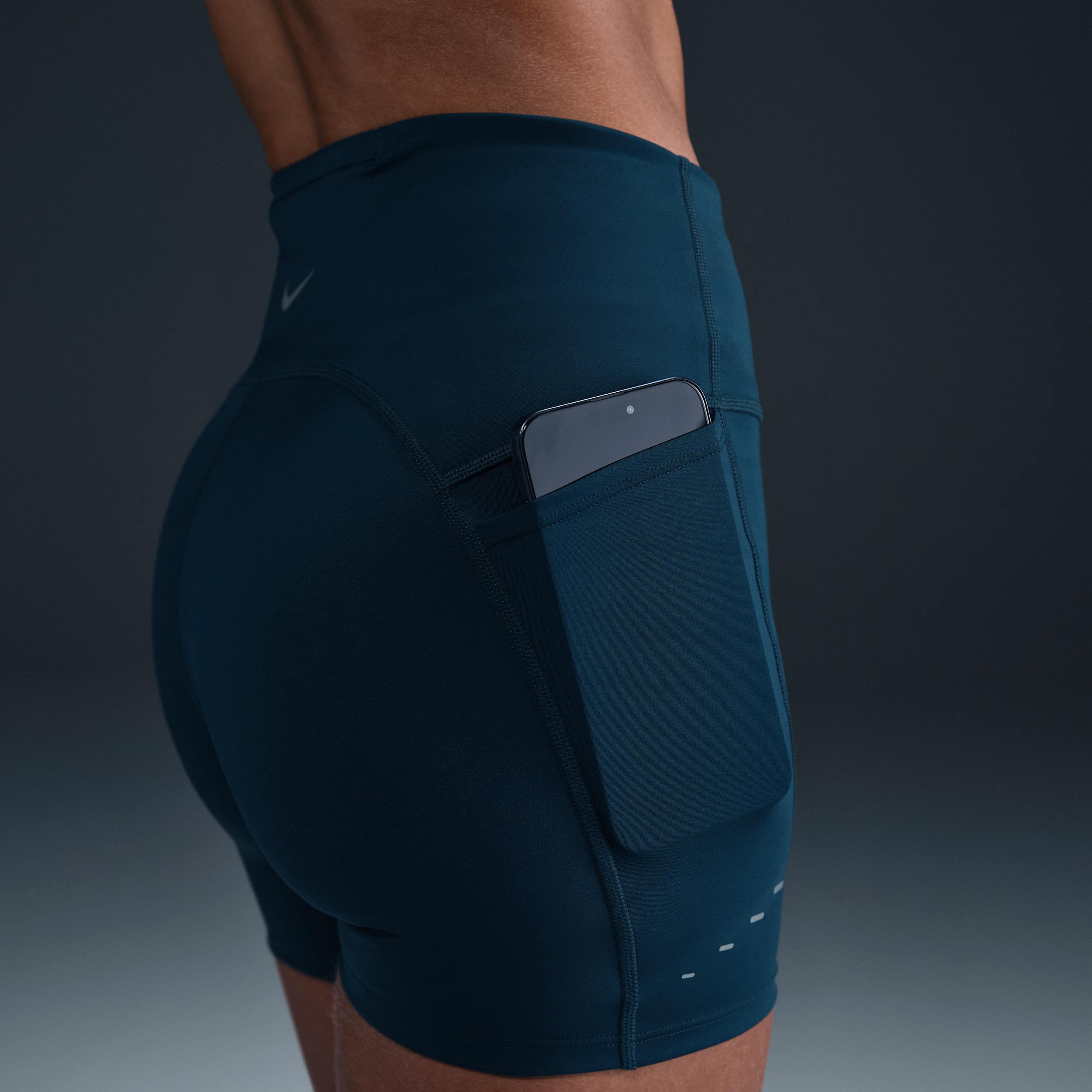 Nike Women's Swift High-Waisted 4" Tight Running Shorts with Pockets Product Image