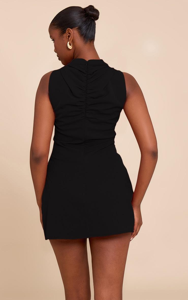 Black Trim Shift Mini Dress Product Image