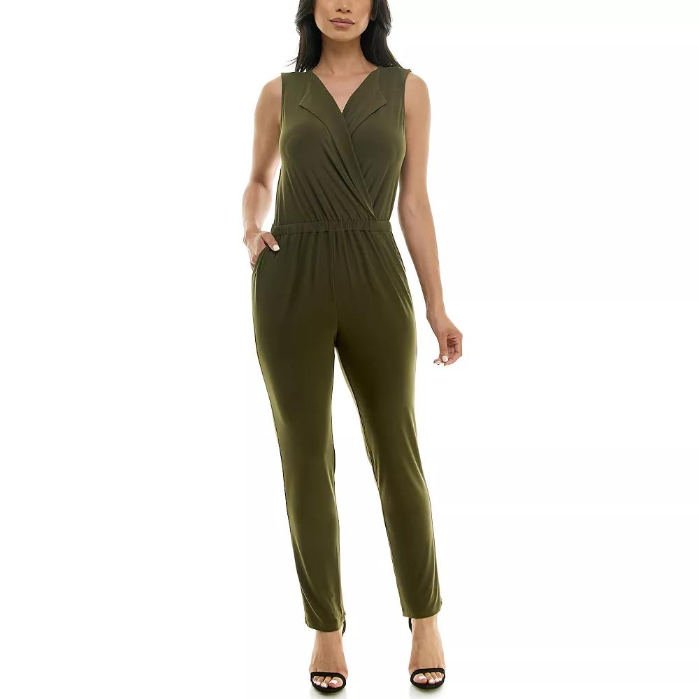 Women's Nina Leonard Collared Jumpsuit,  Product Image