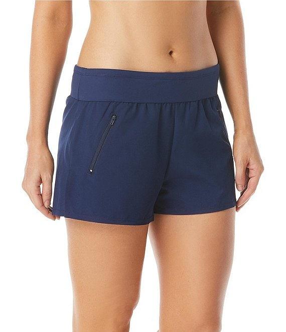 Beach House April Solid Stretch Woven Swim Shorts Product Image