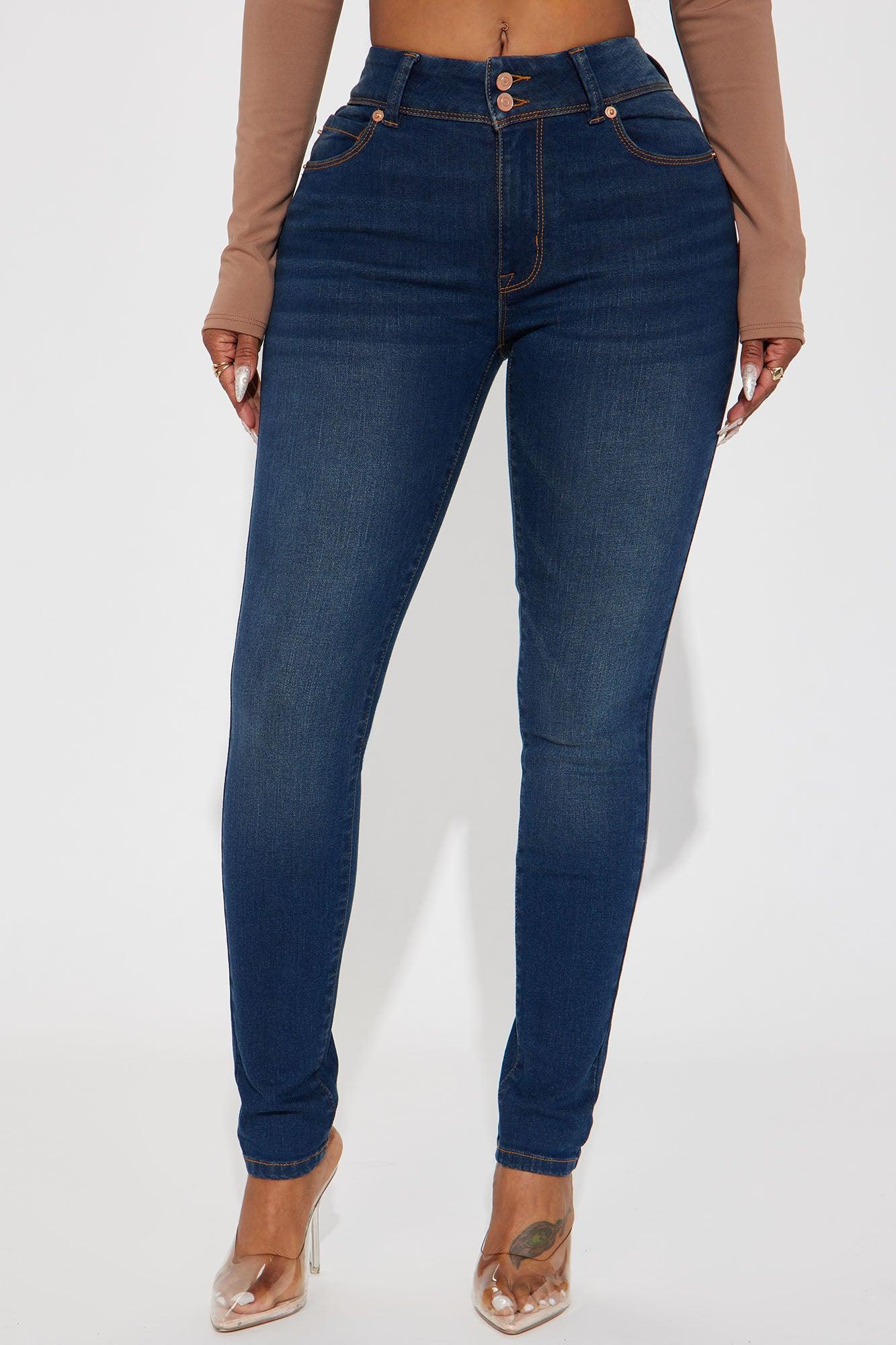 I'm A Star Booty Lifting Stretch Skinny Jeans - Dark Wash Product Image