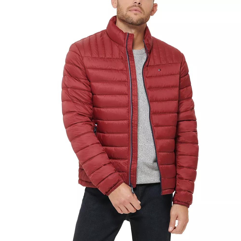 Big & Tall Tommy Hilfiger Stand Collar Packable Puffer Jacket, Men's,  Product Image