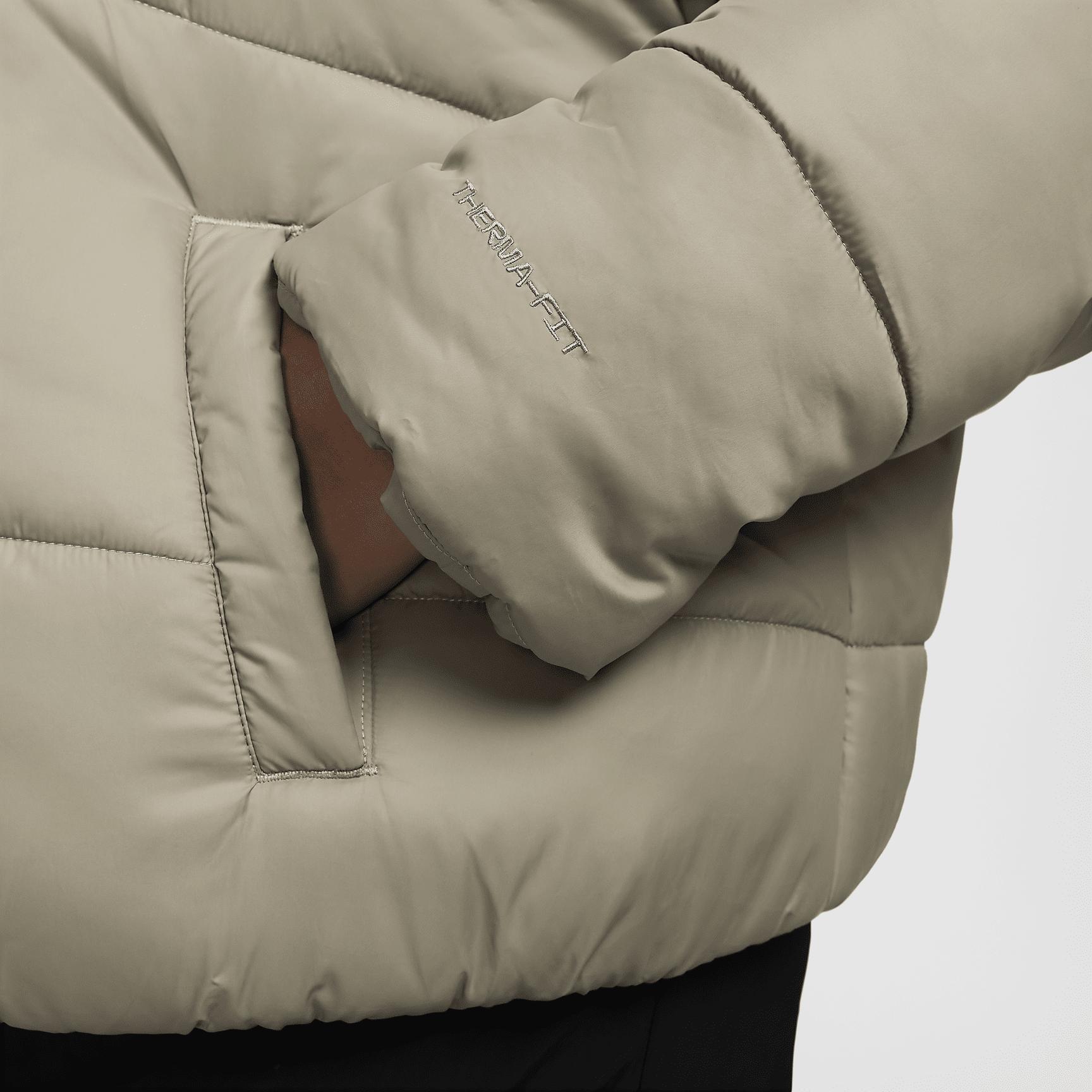 Womens Nike Sportswear Classic Puffer Therma-FIT Loose Hooded Jacket (Plus Size) | FZ5901-675 Product Image