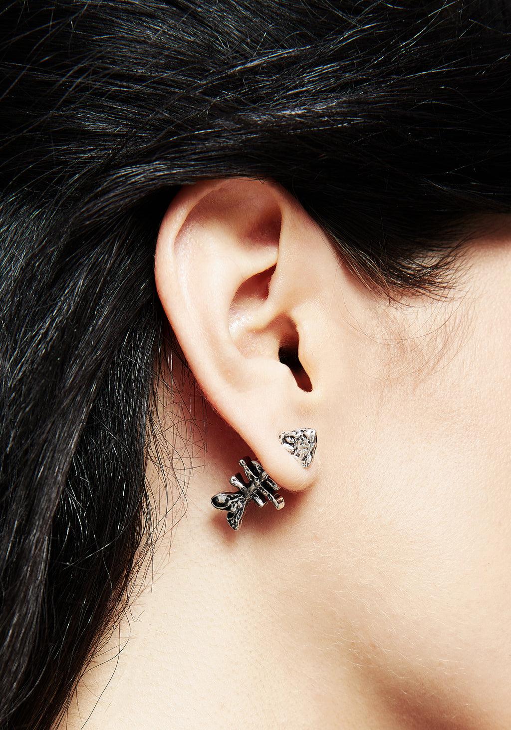 Fishbone Stud Earrings Product Image
