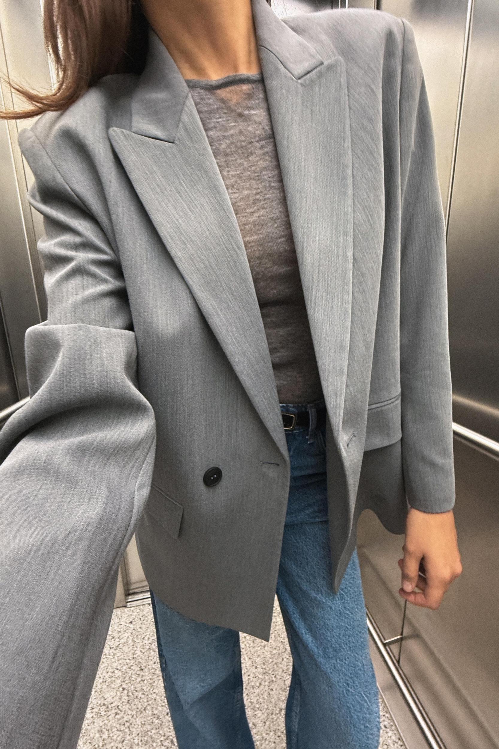 OVERSIZED DOUBLE BREASTED BLAZER Product Image