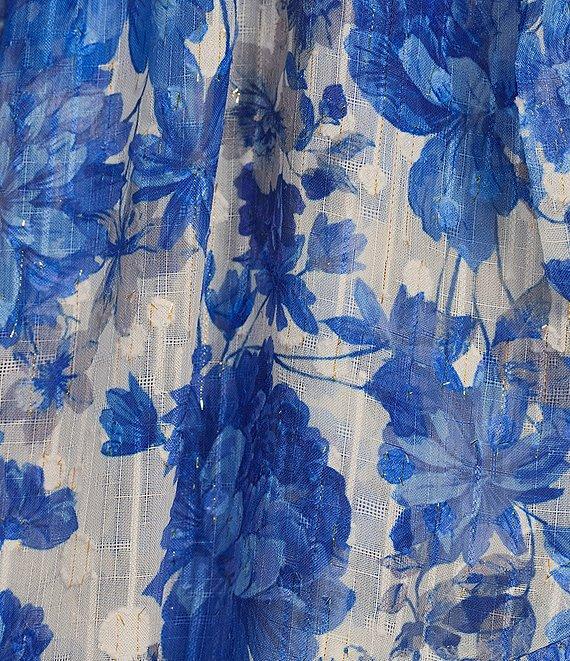 Alex Marie Petite Size Laurel Long Sleeve Above Knee A-Line Dress Product Image