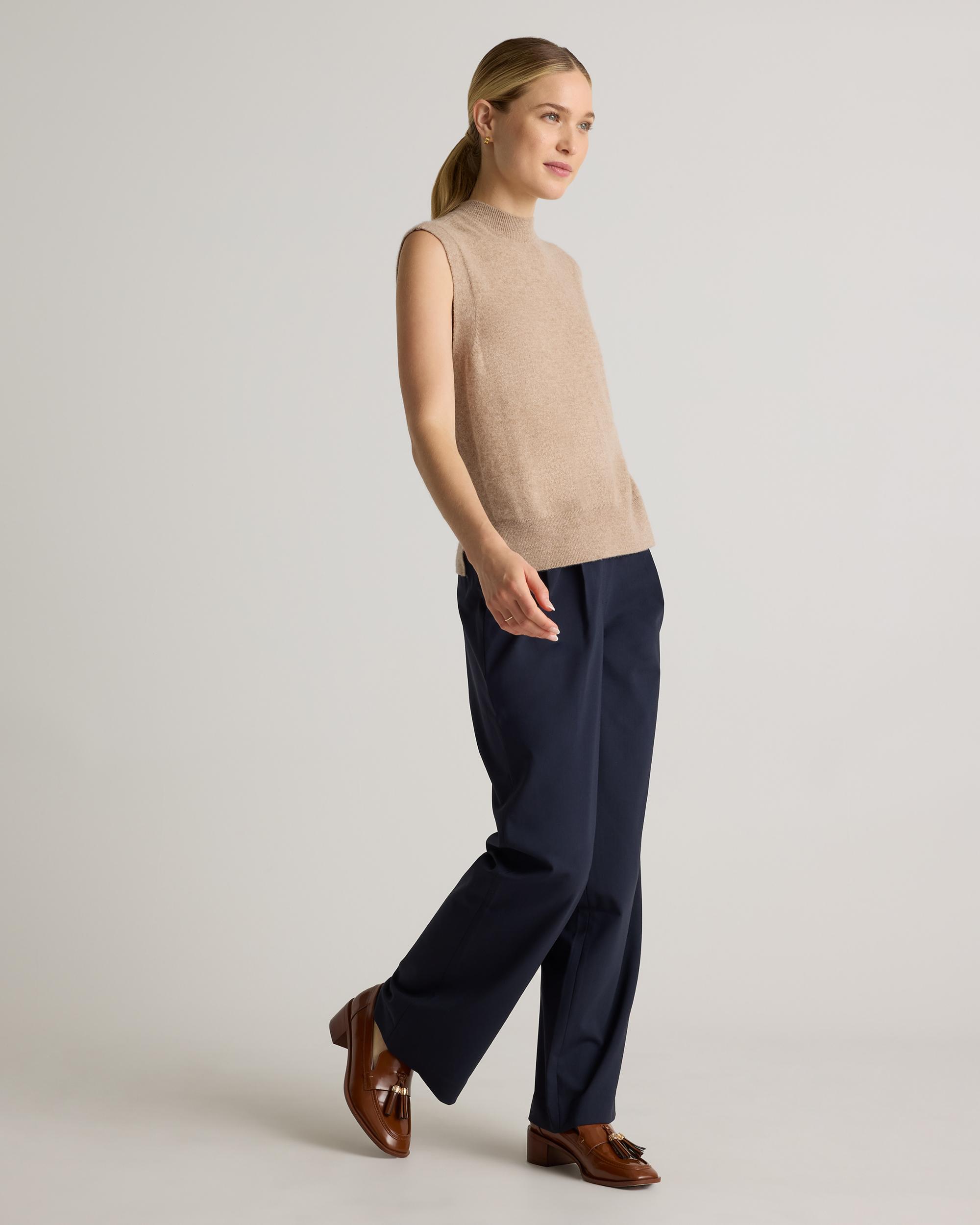 Quince | Women's Italian Wool Pleated Trouser Product Image
