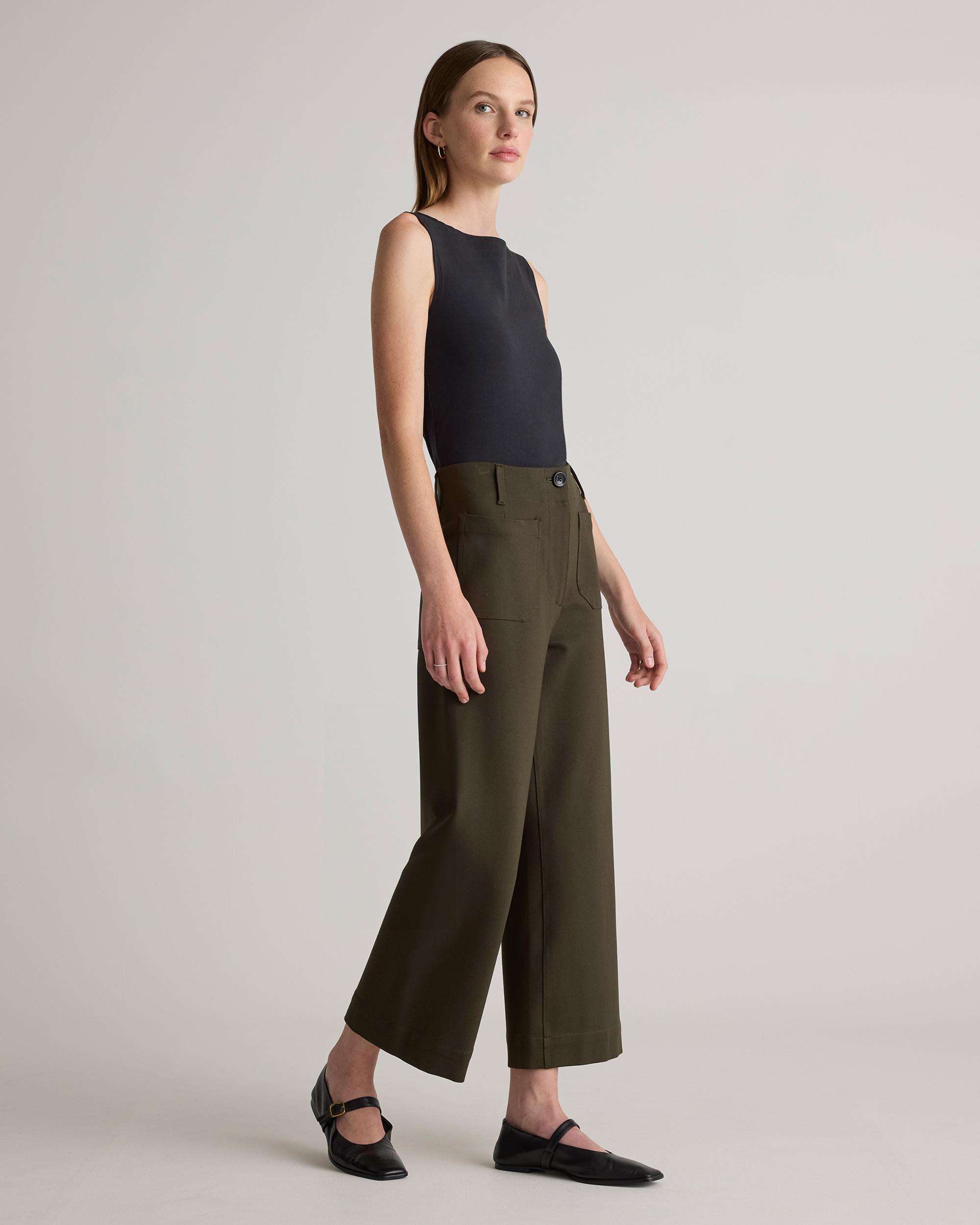 Quince | Women's Stretch Cotton Jersey Boat Neck Tank Top Organic Cotton Product Image