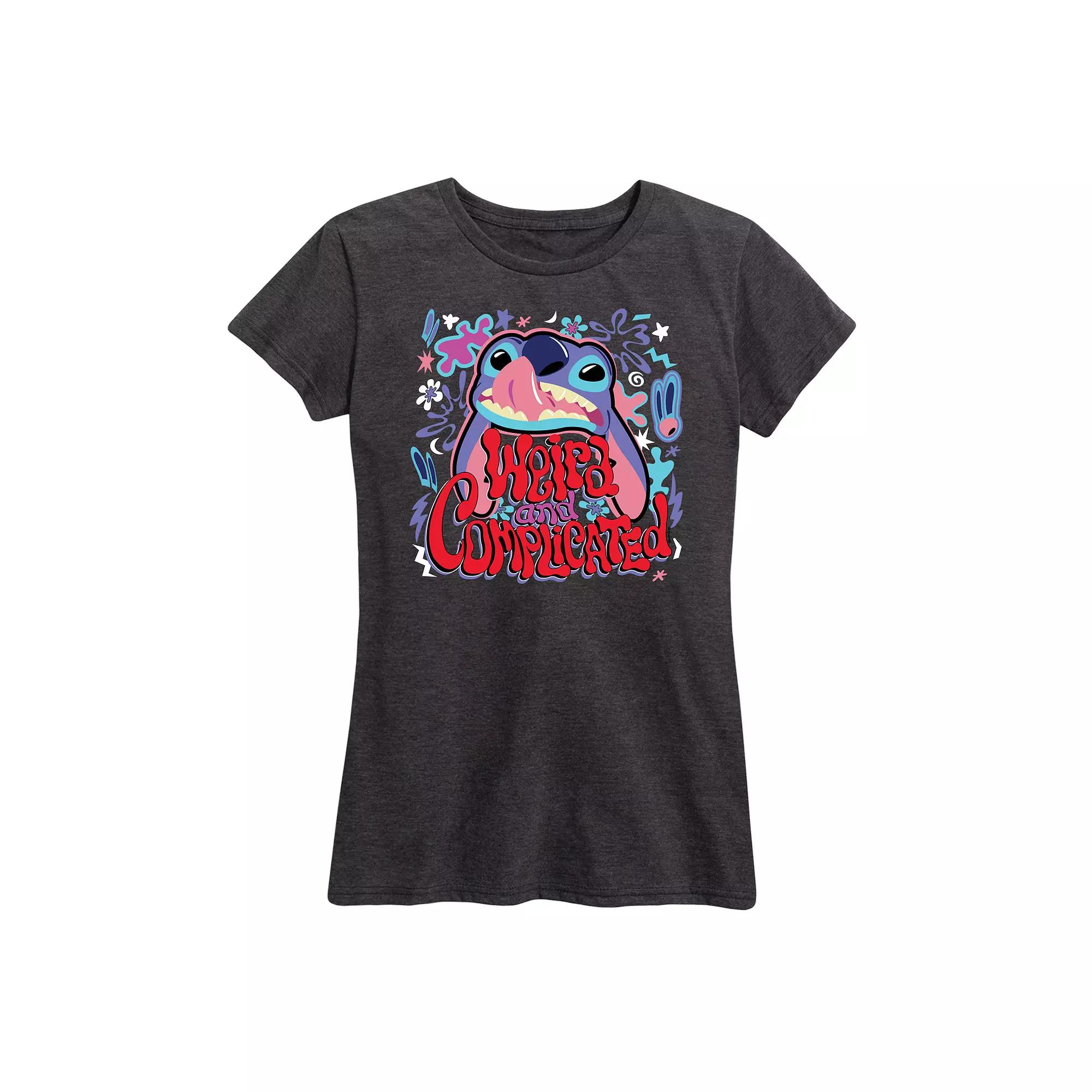 Disney's Lilo & Stitch Women's Weird Graphic Tee,  Product Image