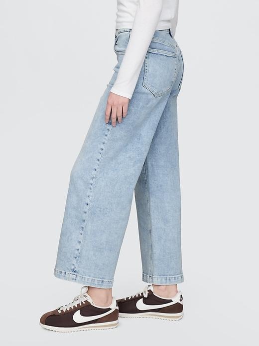 High Rise Stride Wide-Leg Ankle Jeans Product Image