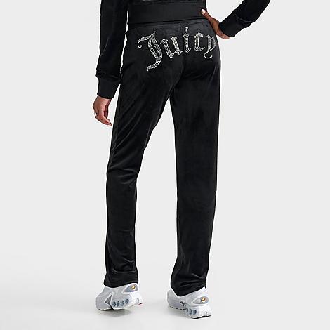 Womens Juicy Couture OG Big Bling Velour Track Pants Product Image