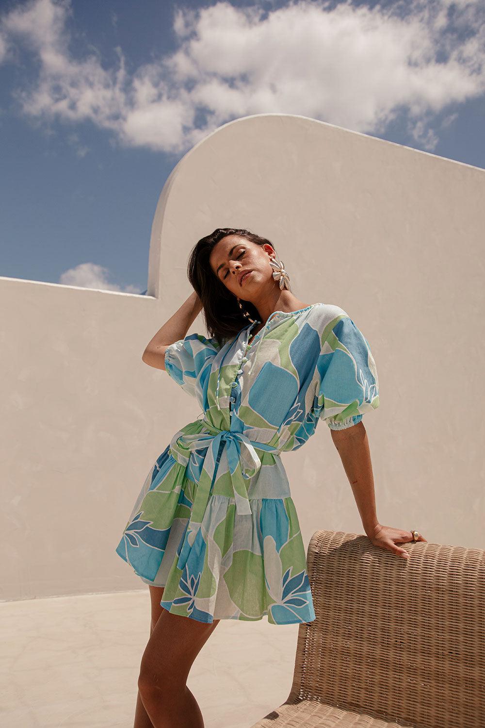 Tenaya Dress - Magnolia Blue Product Image