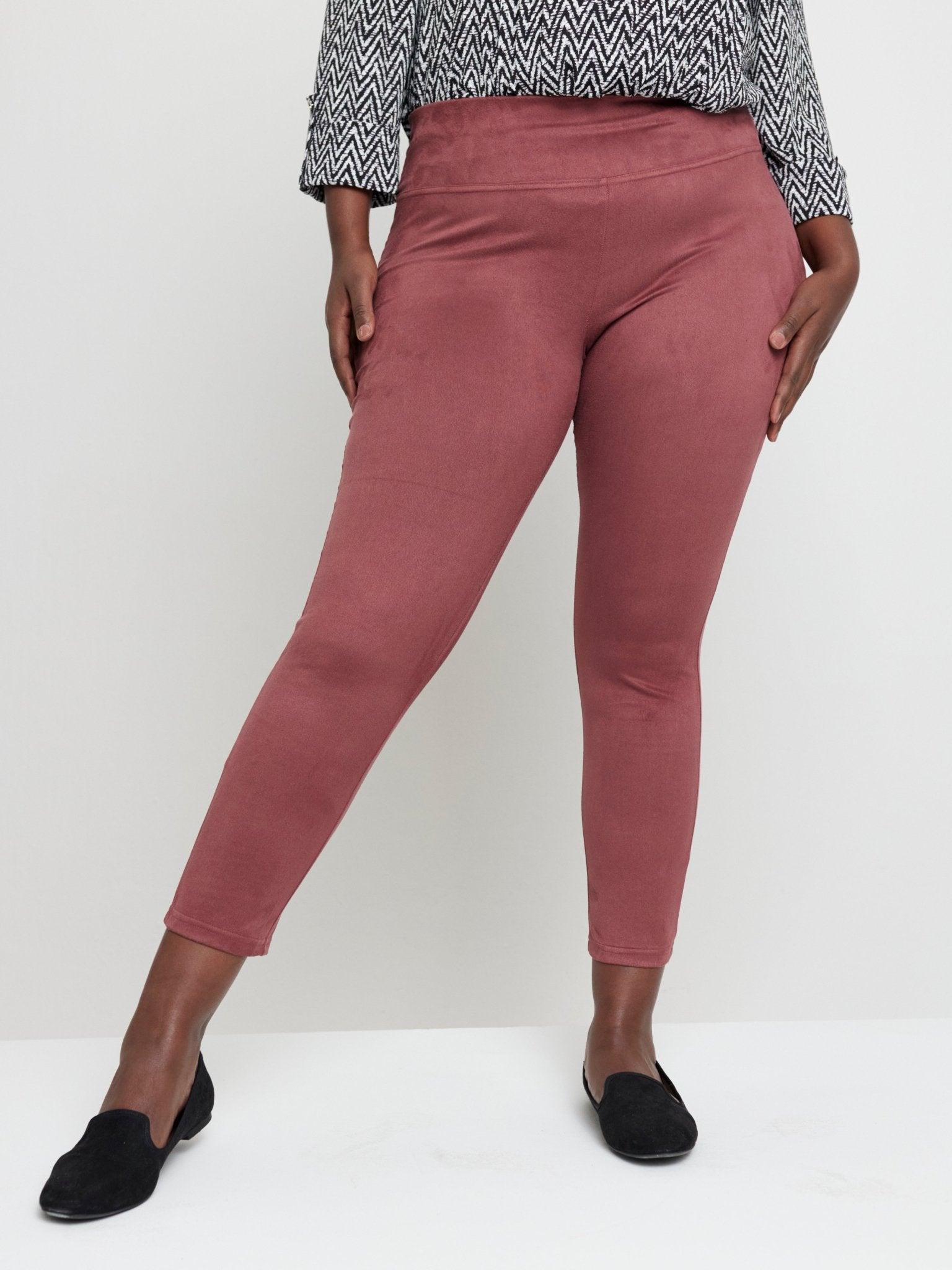 Roz & Ali Tummy Control Faux Suede - Plus Product Image