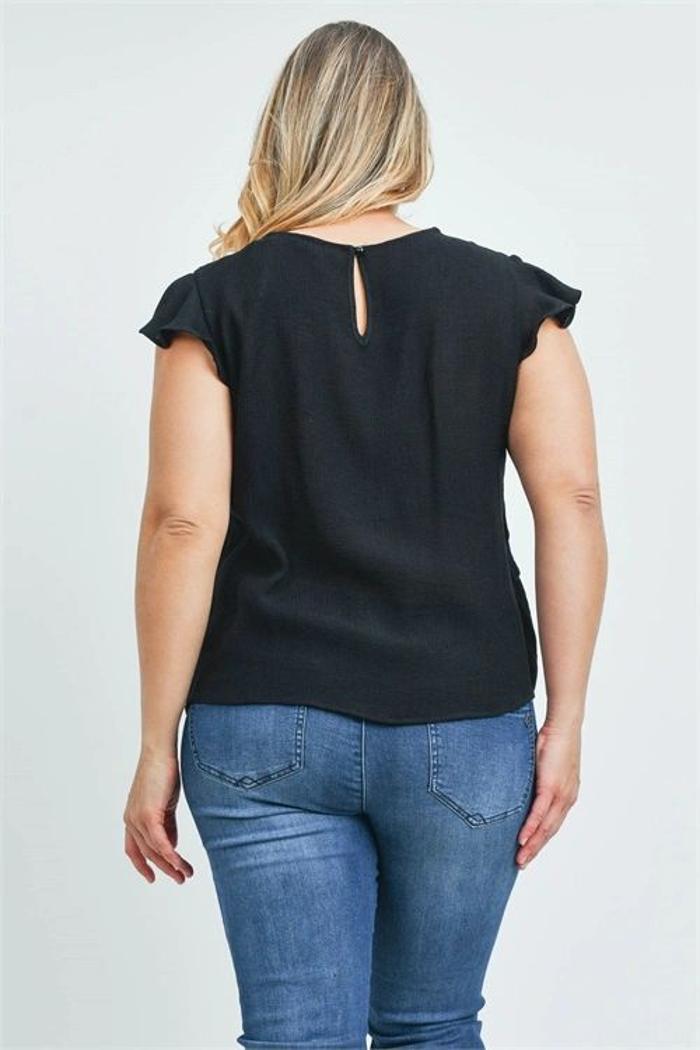 Ruffle Lace Flutter Sleeve Product Image