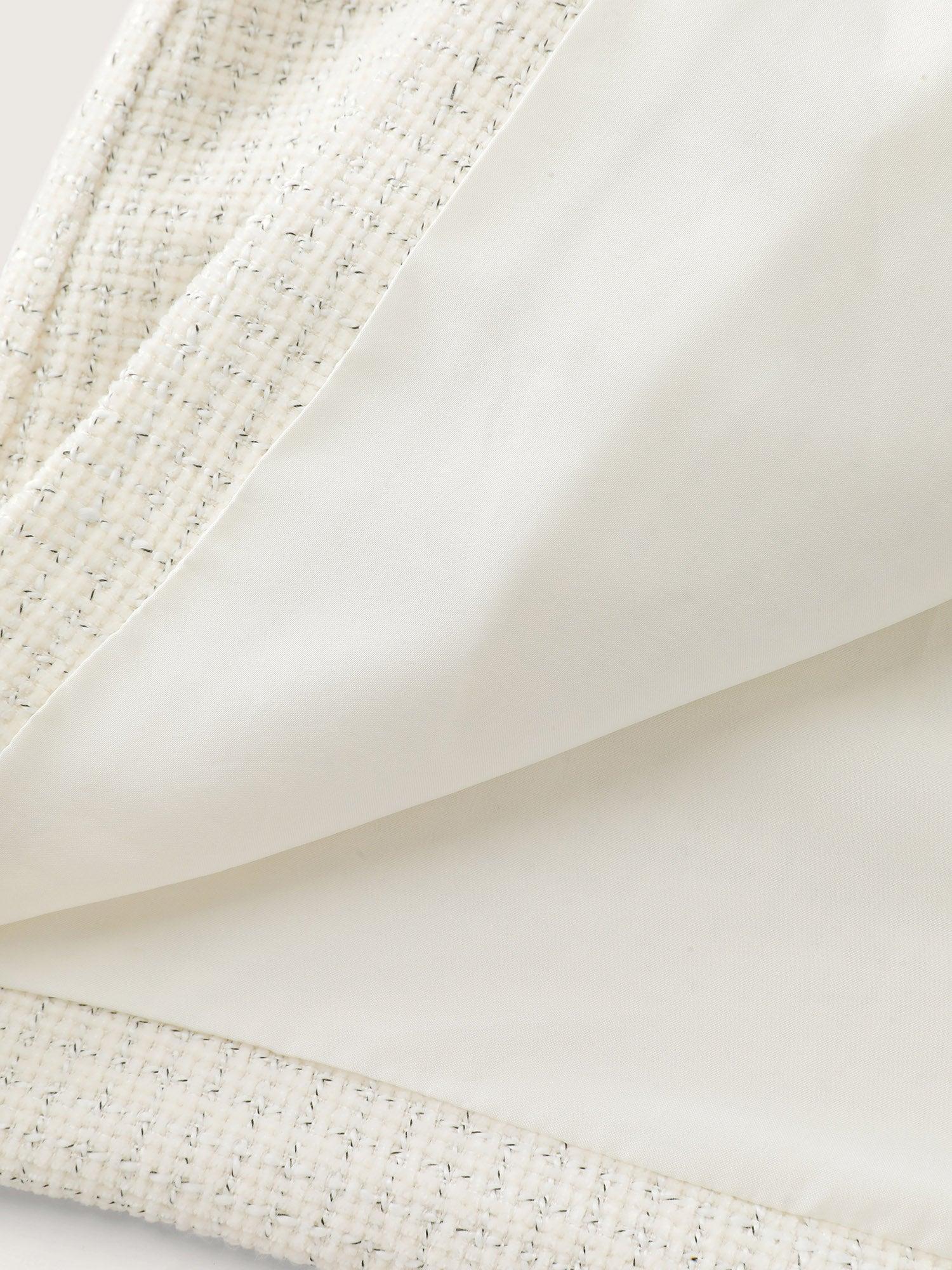 Tweed Bowknot Cropped Coat Female Product Image