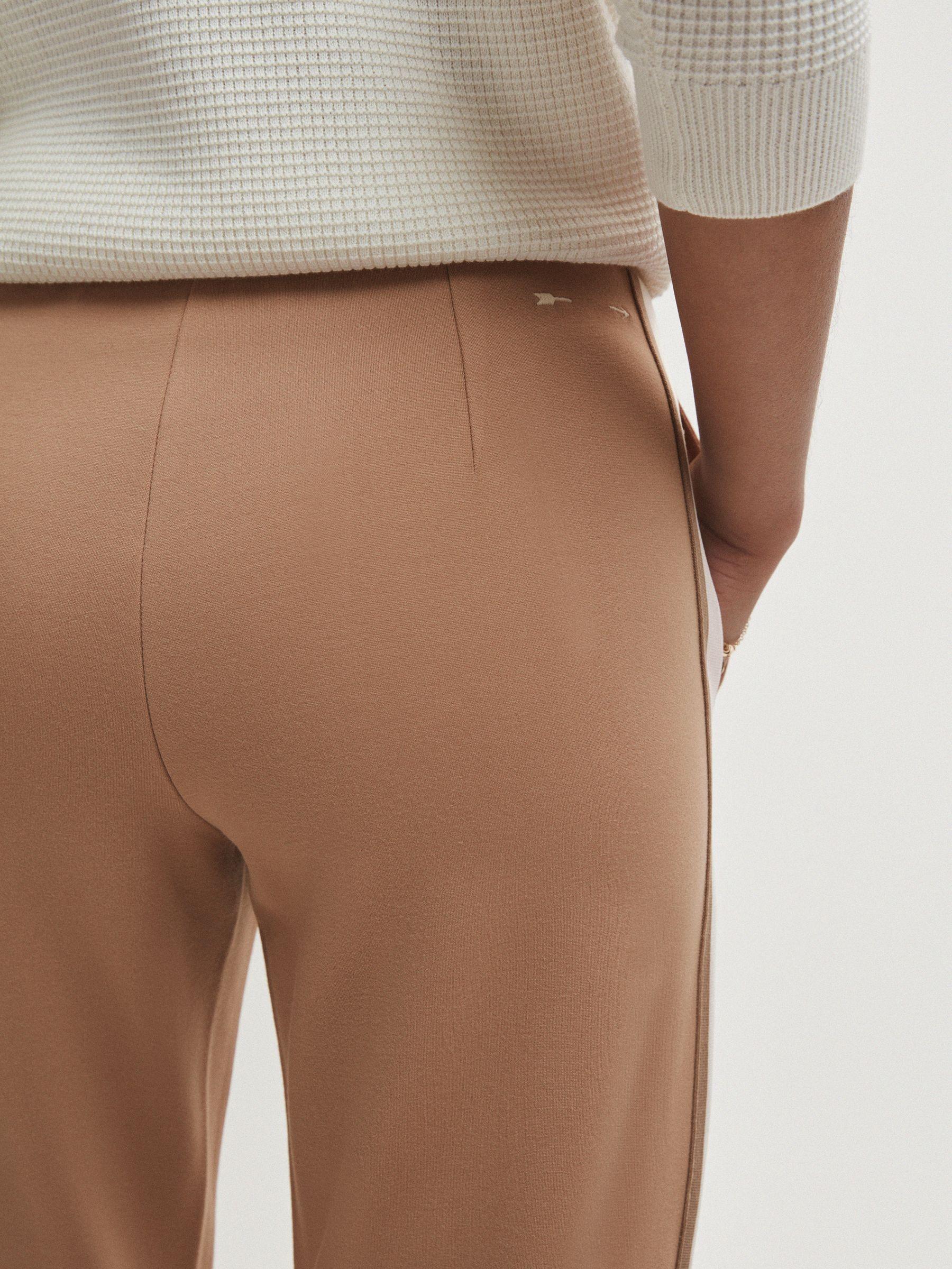 The Upside Contrast Stripe Elasticated Joggers in Clay Product Image