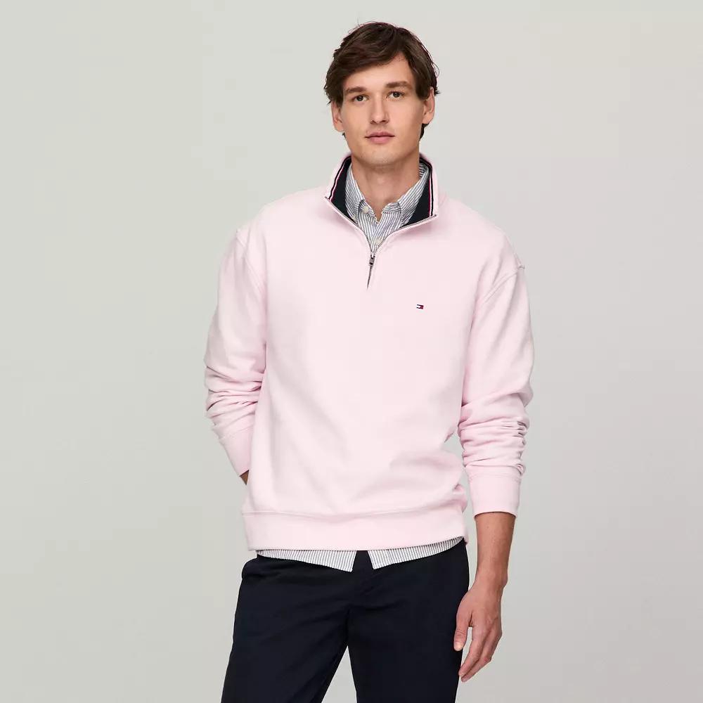 Men's Tommy Hilfiger Logo Quarter-Zip Top,  Product Image