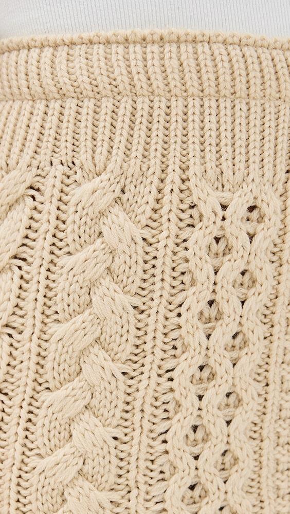 Lingua Franca Mekas Knit Combo Drop Waist Skirt | Shopbop Product Image