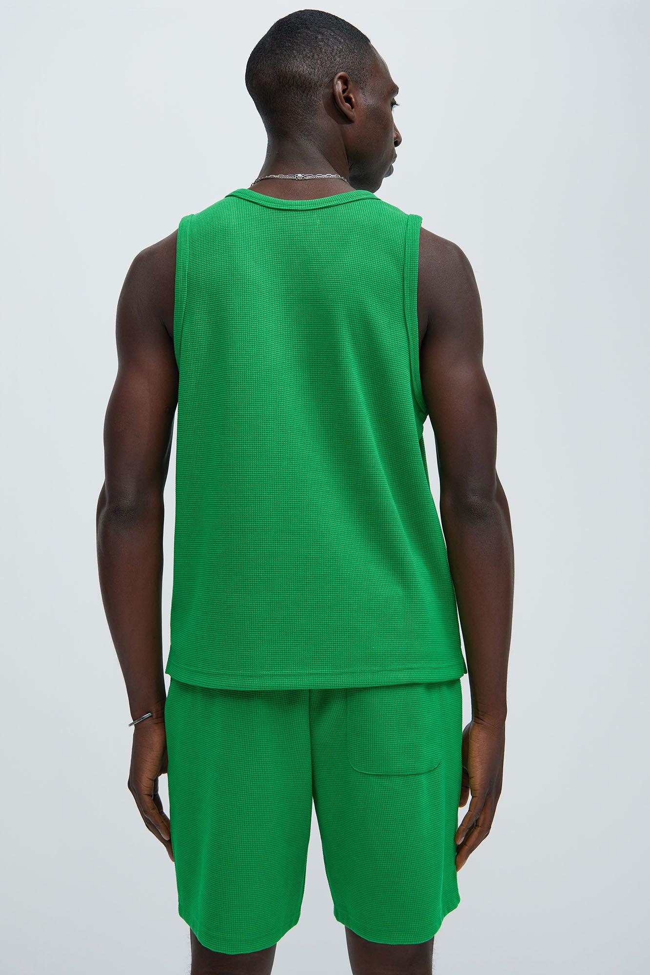 Cairo Textured Tank - Green Product Image