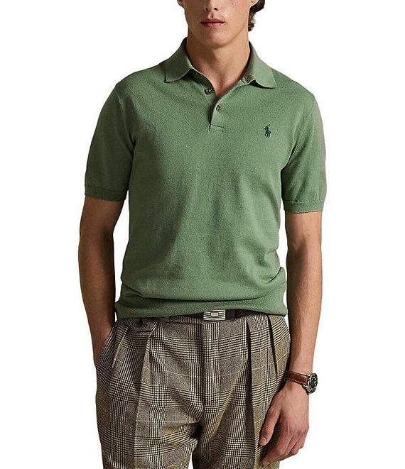 Polo Ralph Lauren Cotton Polo-Collar Sweater Product Image