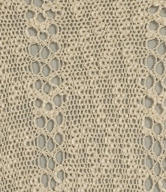 Angie Long Sleeve Open Weave Pullover Sweater Product Image