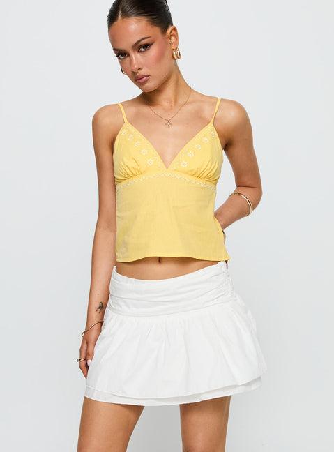 Written In The Stars Mini Skirt White Product Image