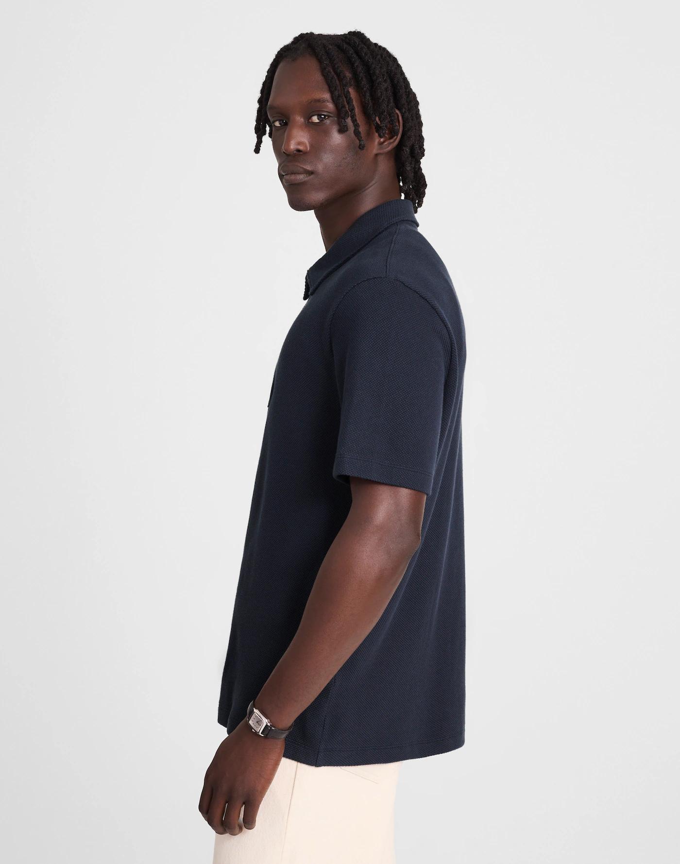 Quarter-Zip Pique Polo Shirt Product Image