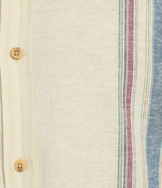 Rowm Big & Tall Short Sleeve Outsider Stripe Pattern Shirt Product Image