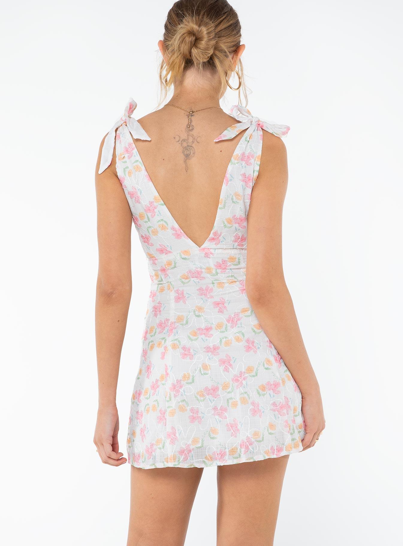 Island Time Mini Dress Pink Floral Product Image